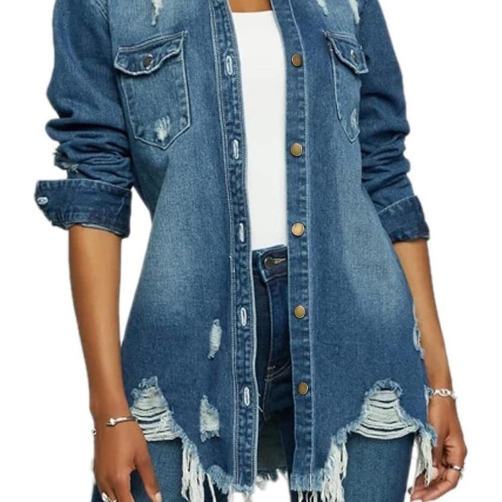 American Bazi Dark Blue Denim Jacket